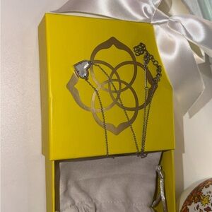 Kendra Scott Silver Heart Pendant Necklace